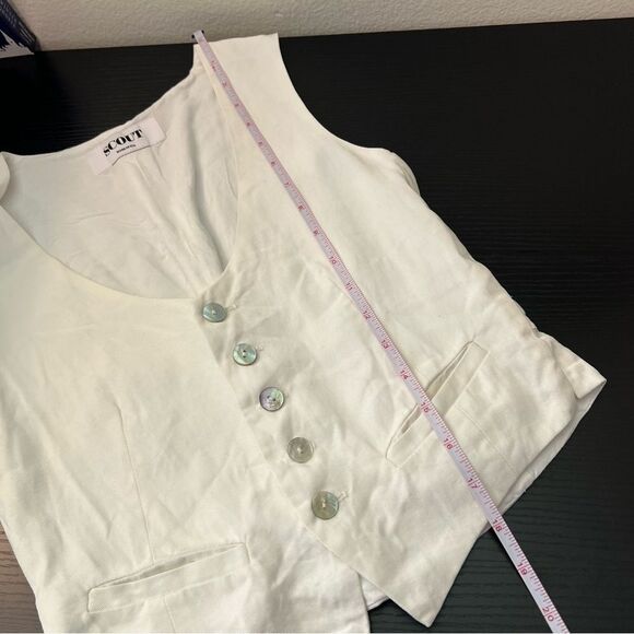 Scout Women’s White Vest Top XS Made in USA - Picture 10 of 10